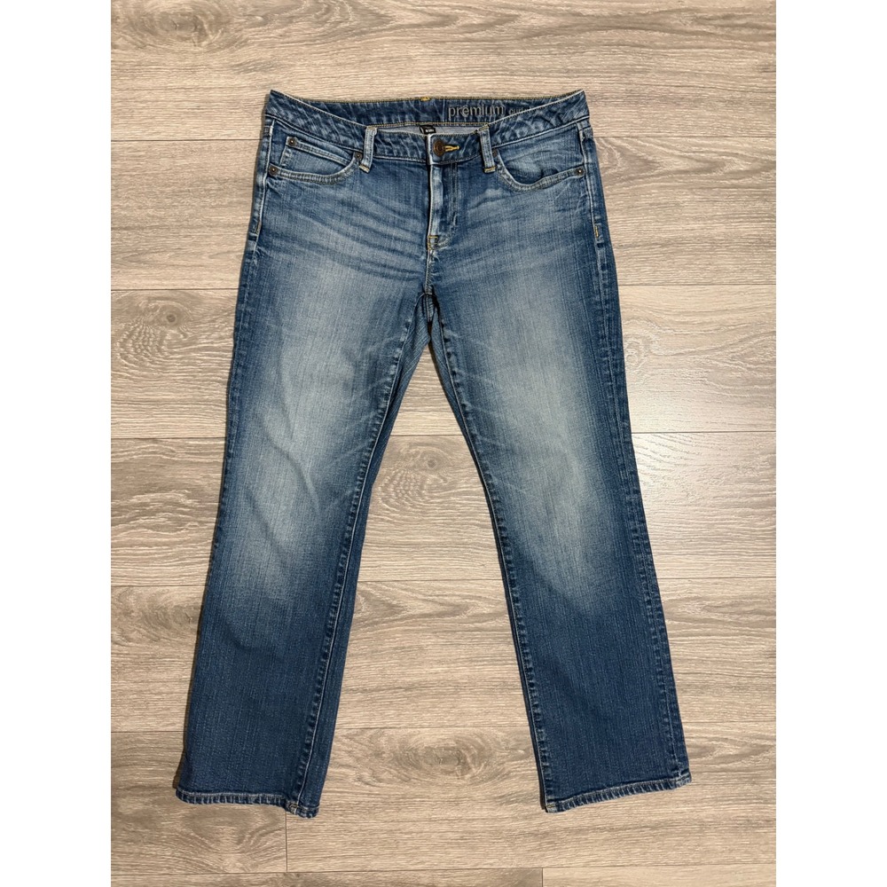 Gap Premium Curvy Straight Jeans Womens 8/29A Low Rise Blue Stretch Denim Y2K